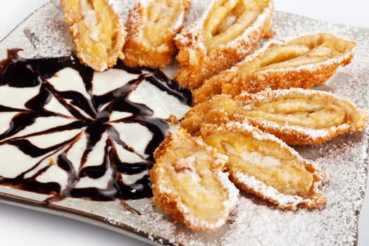 banana and white chocolate and nuts