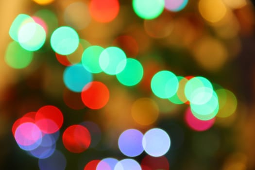 Blurry abstract background with bokeh defocused lights