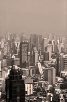 Top view city at Bangkok in Thailand