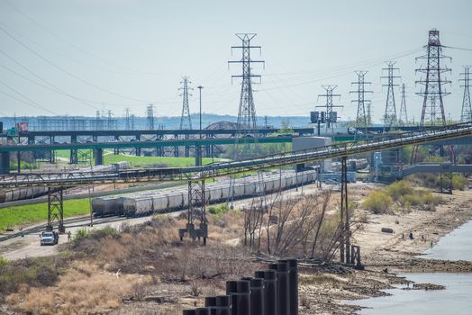 Saint Louis MO  USA freight trains