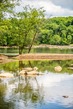 scenes around landsford canal state park in south carolina