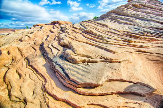 waves geological rock formations in arizona