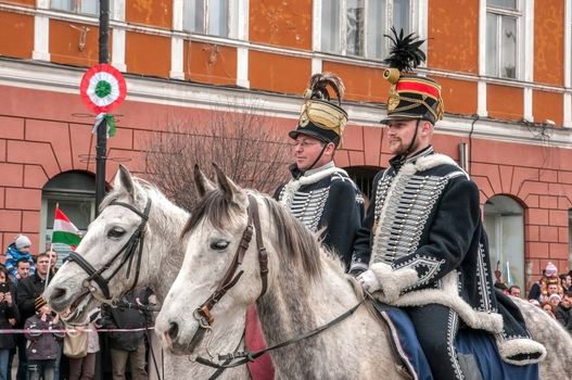Hungary 's Day , celebrated in Saint George city , Romania!