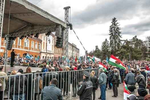 Hungary 's Day , celebrated in Saint George city , Romania!