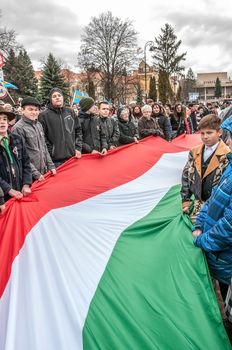 Hungary 's Day , celebrated in Saint George city , Romania!