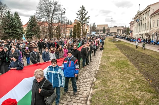 Hungary 's Day , celebrated in Saint George city , Romania!