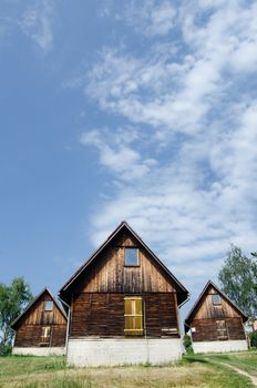 wooden cabins