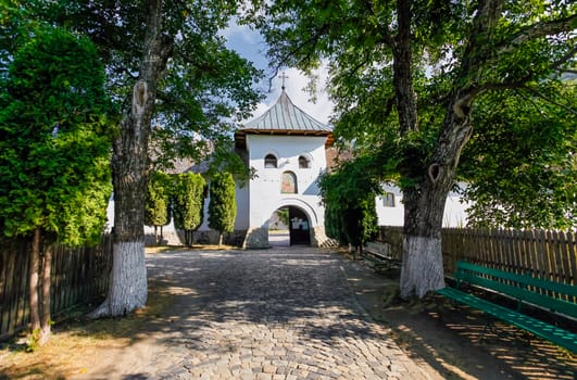 Polovragi, Romania - September 2, 2012: Old orthodox monastery from Polovragi, Romania