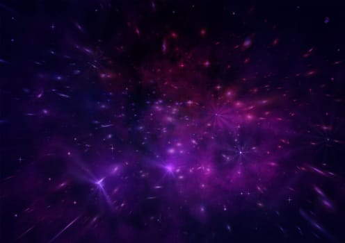 Small part of an infinite star field of space in the Universe. "Elements of this image furnished by NASA".