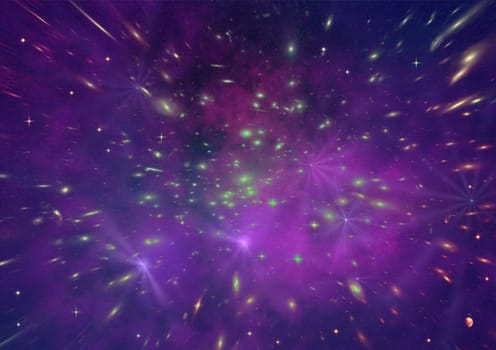 Small part of an infinite star field of space in the Universe. "Elements of this image furnished by NASA".