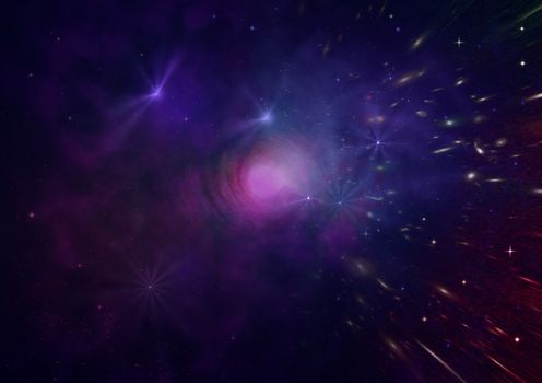 Small part of an infinite star field of space in the Universe. "Elements of this image furnished by NASA".
