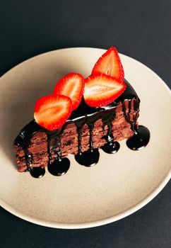 Delicious cake on the table