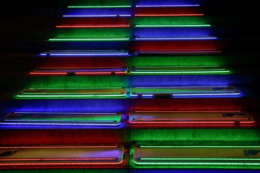 SYDNEY, AUSTRALIA - MAY 26, 2013;   Piano Stairs.  A public stairway is transformed into a giant keyboard and visitors are invited to play.  Artists: Reuben Young/ Andrew Handmer/ Jessica Chalker/ Annalie Killian/ Tim Carr