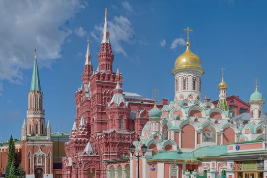 View of the Moscow Kremlin and historical Museum 