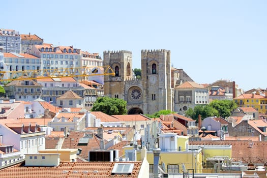Lisbon downton old city  in Portugal