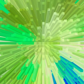 Beautiful abstract art background, block and extrude pattern