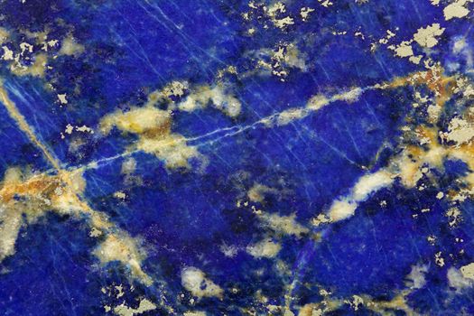 Polished surface of Lapislazuli