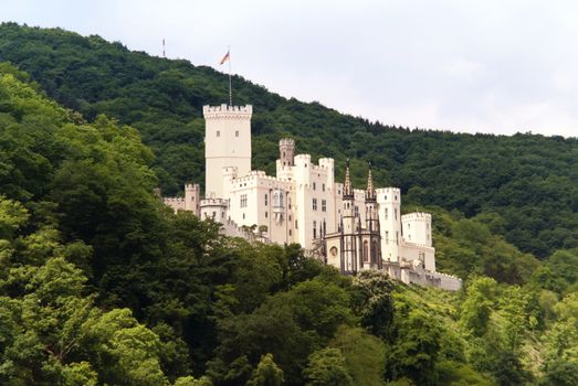 Stolzenfels Castle at the River Rhine in Germany