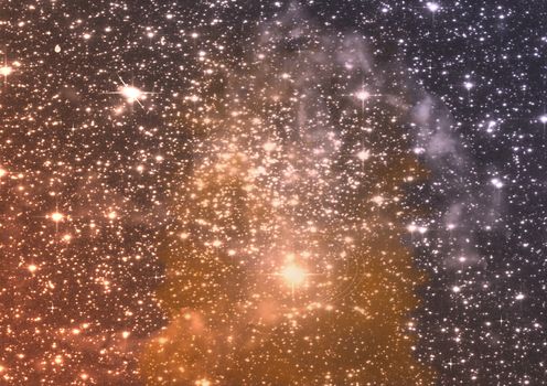 Stars of a planet and galaxy in a free space