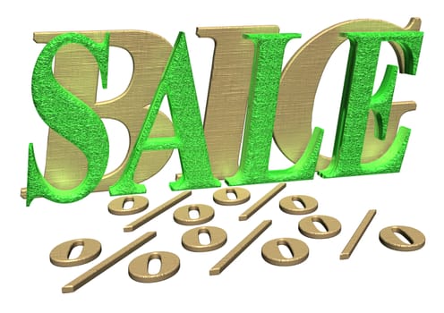 Glossy three-dimensional inscription Big Sale as a sign.