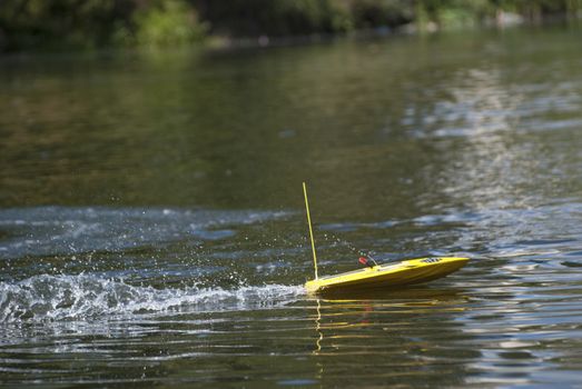 radio-controlled boat launch
