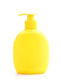 liquid soap in yellow Clear Pump Bottle