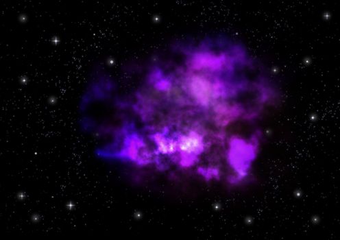 Small part of an infinite star field of space in the Universe. "Elements of this image furnished by NASA".