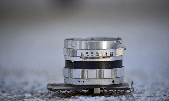 Picture of a Vintage camera lens