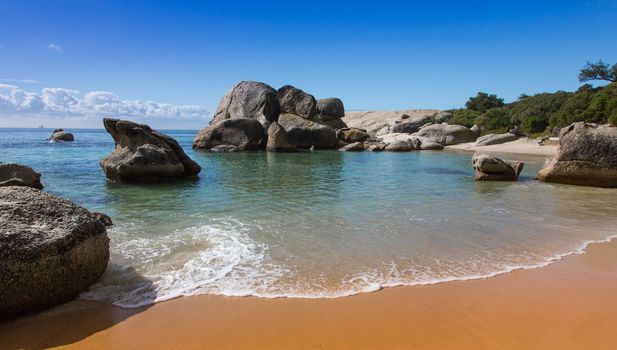 Boulders Beach in Cape Town with beautiful sand and water