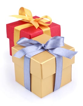 gift boxes on a white background