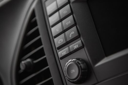 Closeup photo of car interiors. Shallow DOF