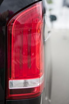 Detail car. Exterior of car. Closeup photo. Shallow DOF