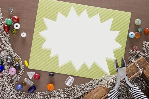 Tools and items for the creation of the author's jewelry.