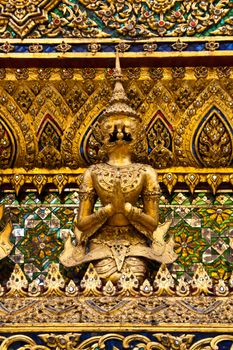 Mythical Garuda Statue at Wat Phra Si Rattana Satsadaram, Bangkok, Thailand