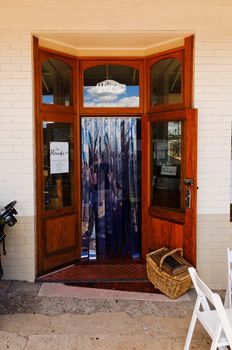 A new cafe, called "The Parade", on its opening day in Hazelbrook, Blue Mountains, New South Wales, Australia.