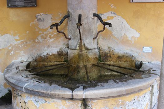 Typical Drinking Fountain in Menton, France