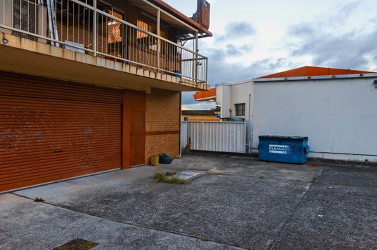 Backyard of a Chinese restaurant in the village of Hazelbrook, Blue Mountains, Australia