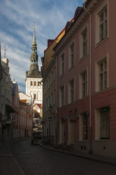 middle ages church of old town