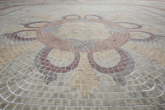 Brick Floor or wall background and texture