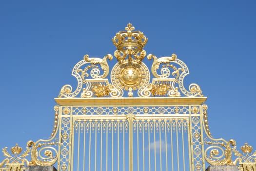 Golden palace gates
