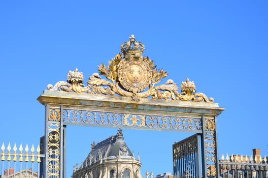 Entrance to palace of versailles