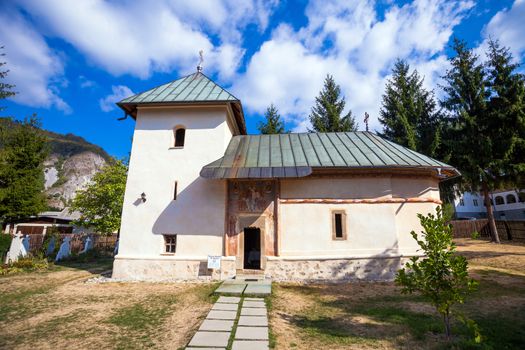 Polovragi, Romania - Septemper 9, 2012: Old orthodox monastery from Polovragi, Romania