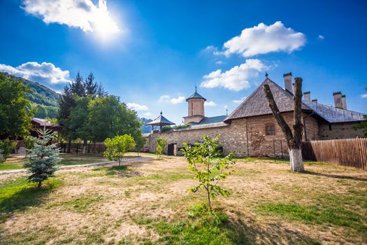 Polovragi, Romania - Septemper 9, 2012: Old orthodox monastery from Polovragi, Romania