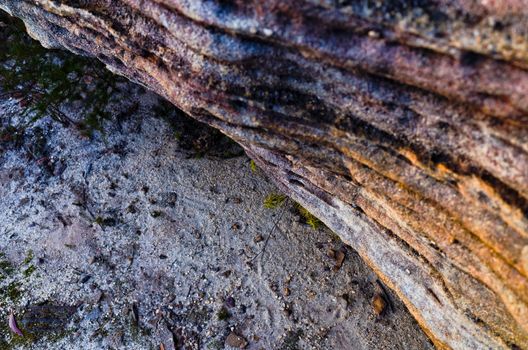 Rock formations in the Australian bush.