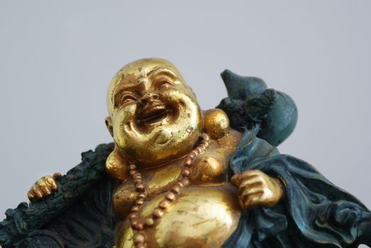 Photograph of a Buddha ceramic statue