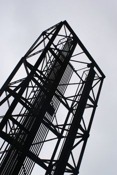 Photograph of an industrial structure