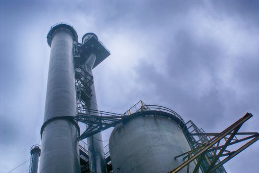 Photograph of an industrial structure