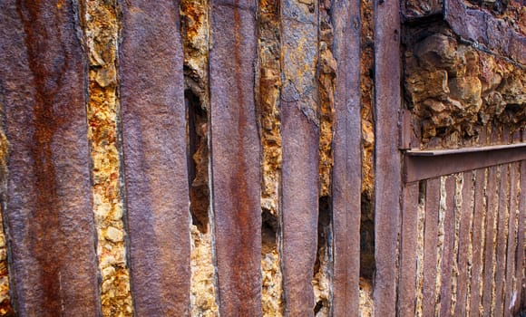 Photograph of a grunge wall texture
