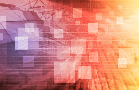 A Technology Industry Network As a Wallpaper