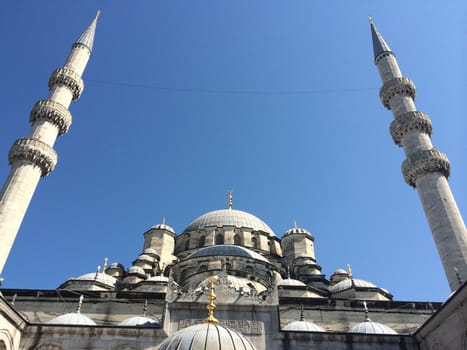 Inside Blue Mosque in Istanbul, Turkey